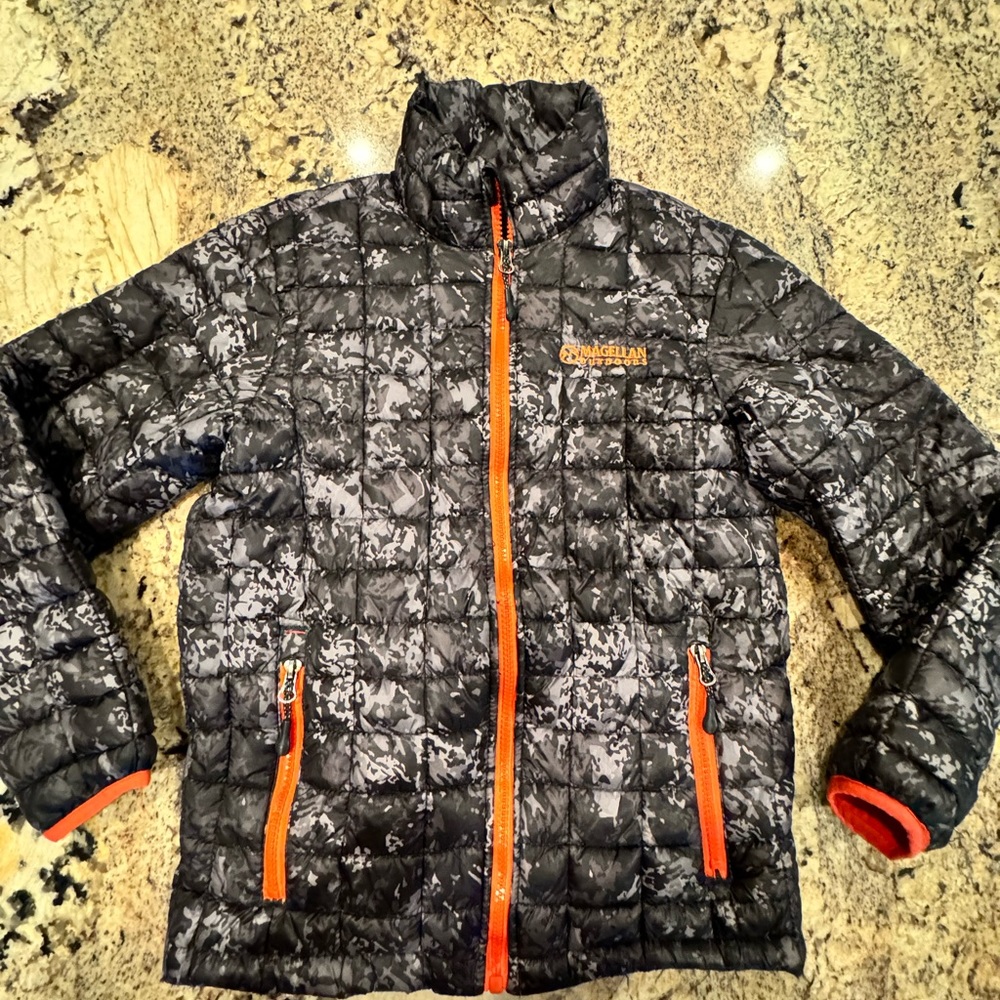 Boys Magellan black grey jacket sz. 12-14 M